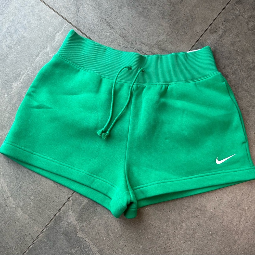 Nike Women's Vibrant Green Athletic Shorts